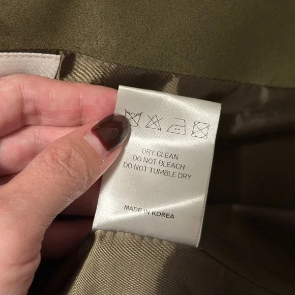 The Frankie Shop Merida Faux Suede Blazer - Khaki